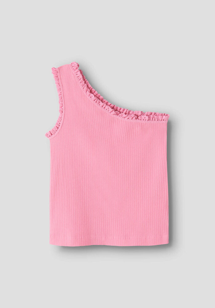 name it NKFJABINA ONESHOULDER SHORT TOP Pink Drink