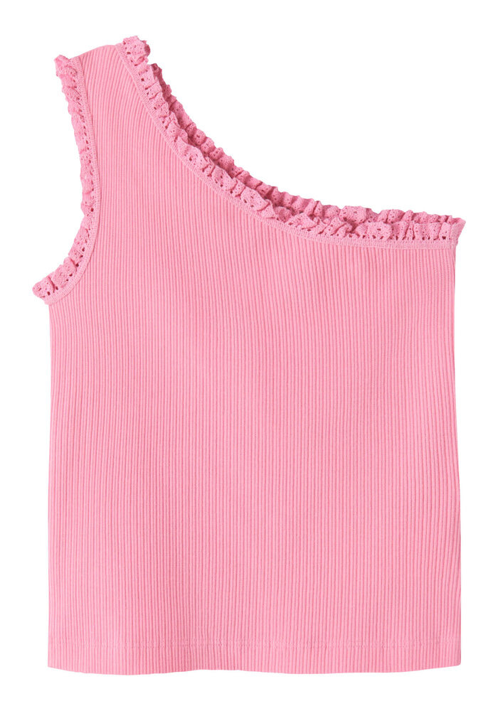 name it NKFJABINA ONESHOULDER SHORT TOP Pink Drink