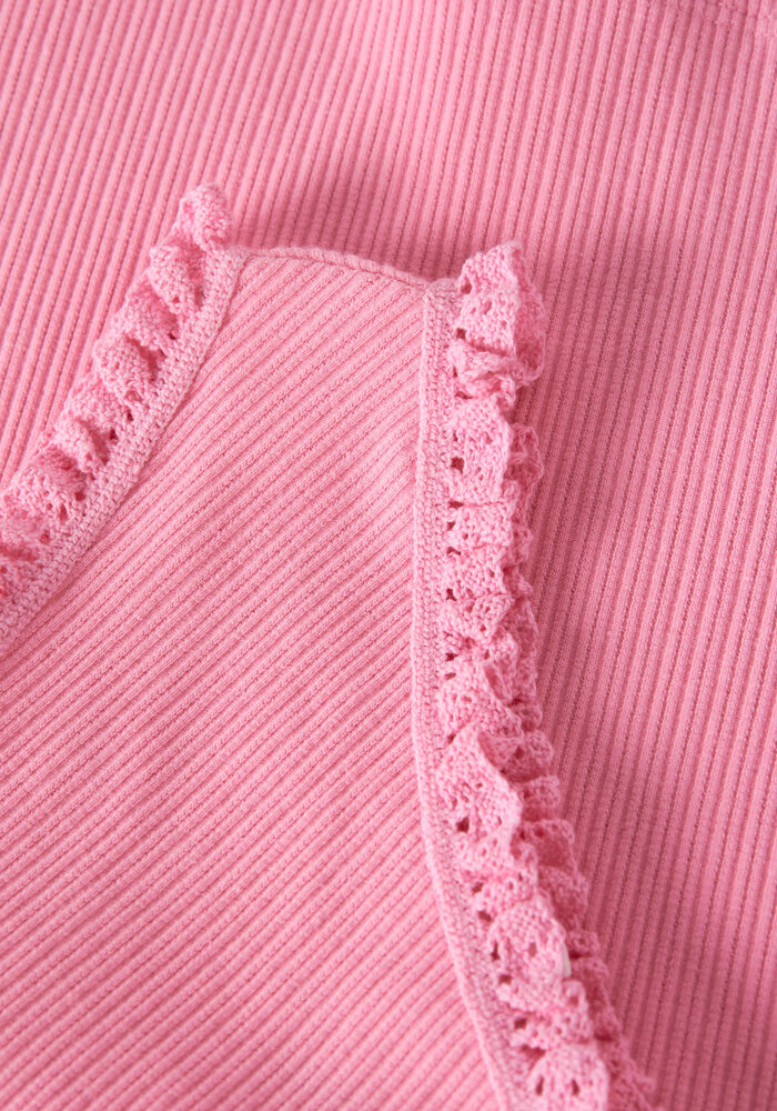 name it NKFJABINA ONESHOULDER SHORT TOP Pink Drink