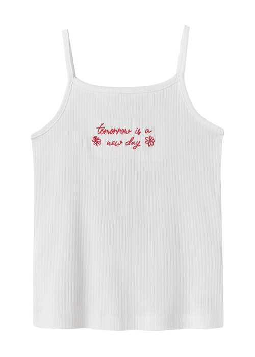 Name it name it NKFJANIKO SL SHORT TOP BOX Bright White