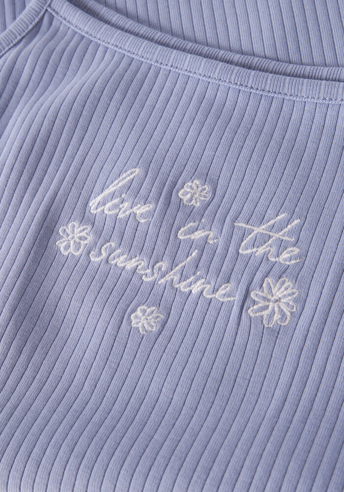 name it NKFJANIKO SL SHORT TOP BOX Purple Impression