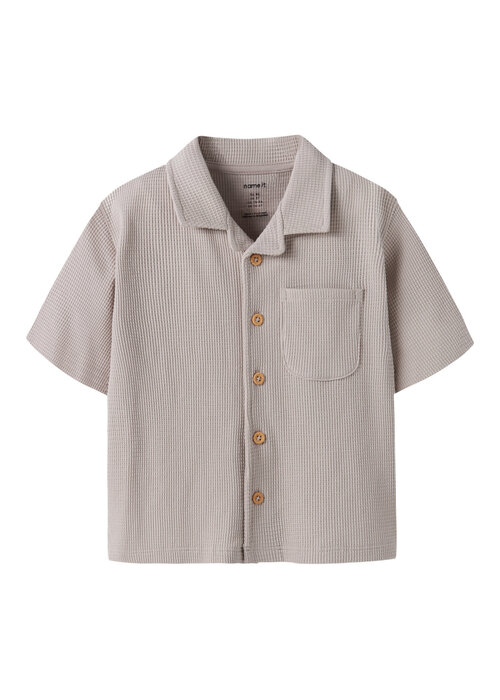 Name it name it NMMHARVE SS NREG SHIRT Chateau Gray
