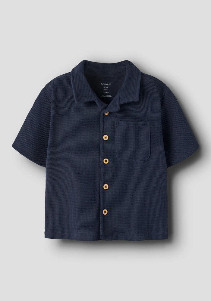 name it NMMHARVE SS NREG SHIRT Navy Blazer