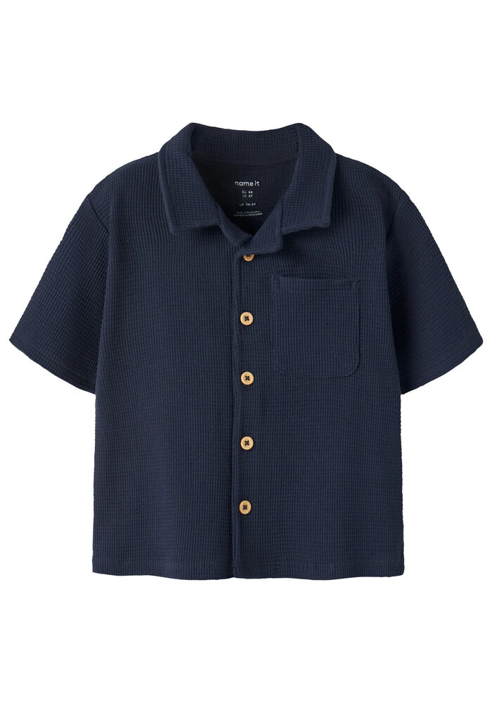 name it NMMHARVE SS NREG SHIRT Navy Blazer