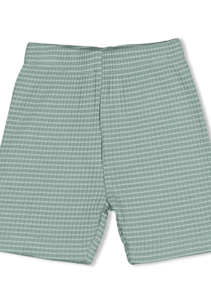 Feetje Shortama wafel - Summer Special Zeegroen
