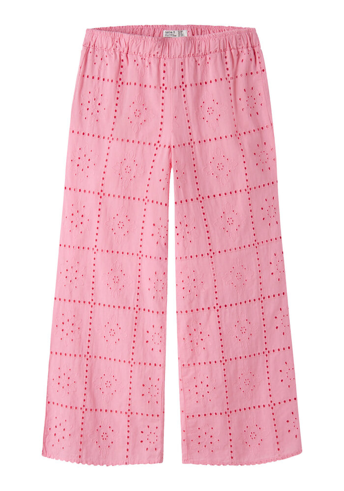 name it NKFHIBA WIDE PANT Pink Drink