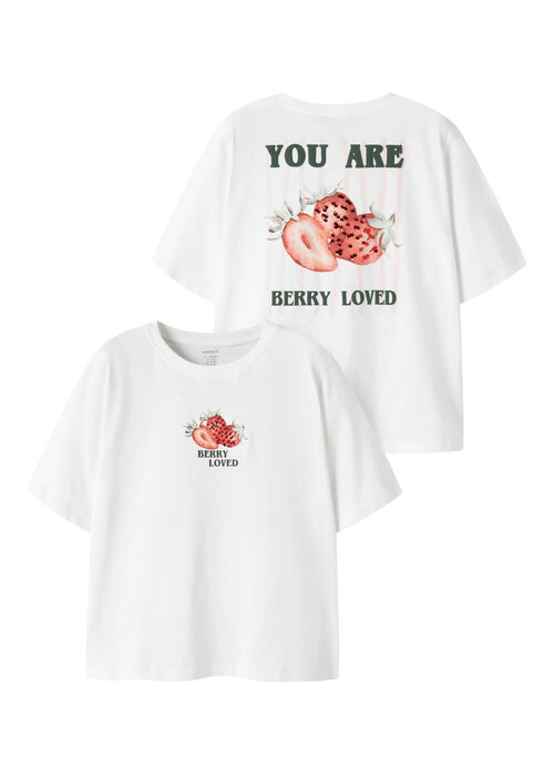 Name it name it NKFJOLIZA SS NREG TOP BOX Bright White