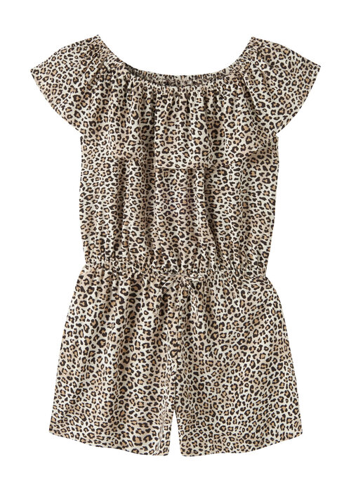 Name it name it NMFVINAYA SS  PLAYSUIT Turtledove LEOPARD