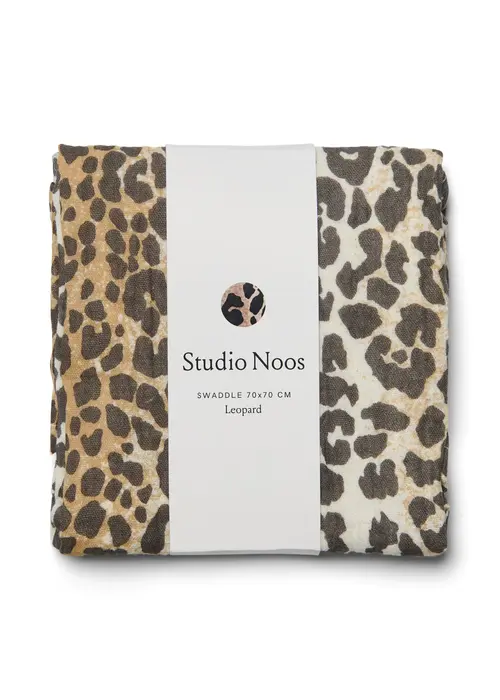 Studio Noos Studio Noos Hydrofiele Doek Leopard70x70