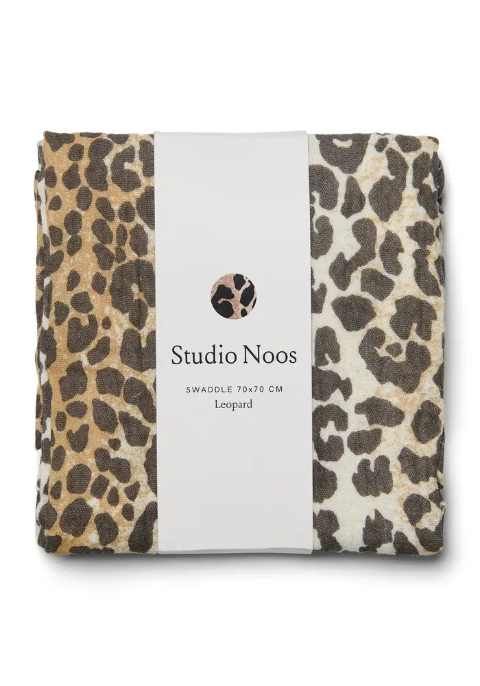 Studio Noos Hydrofiele Doek Leopard70x70