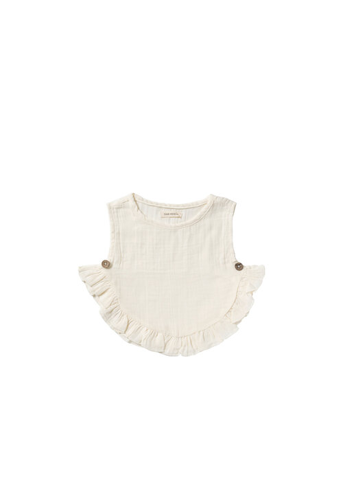 Your Wishes Your Wishes Tetra | Ruffle Vest Antique White