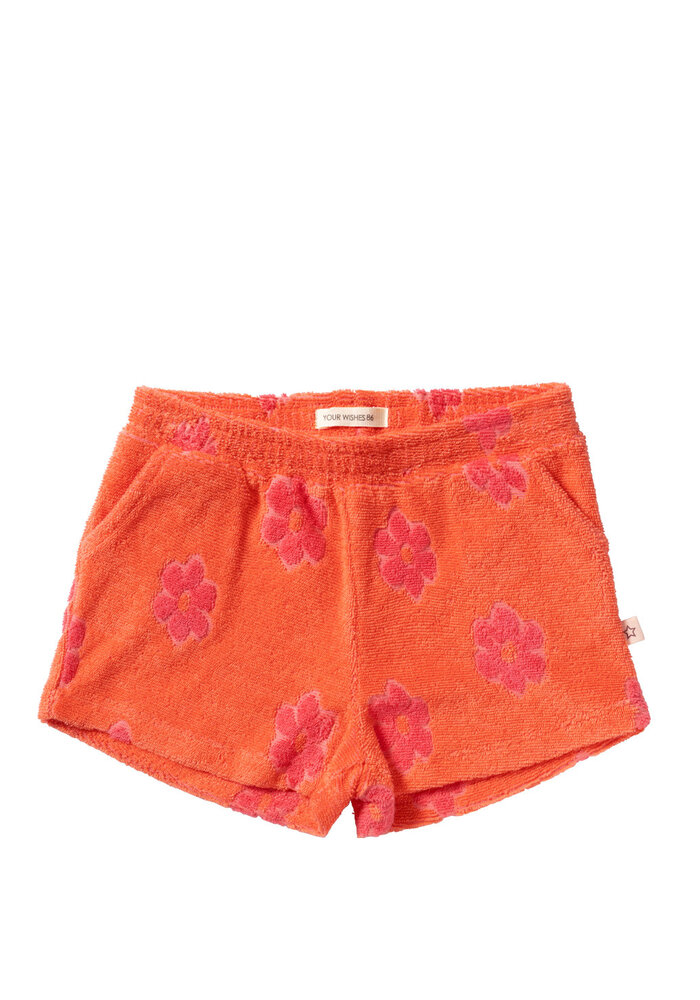 Your Wishes Flower Terry | Shorts Coral