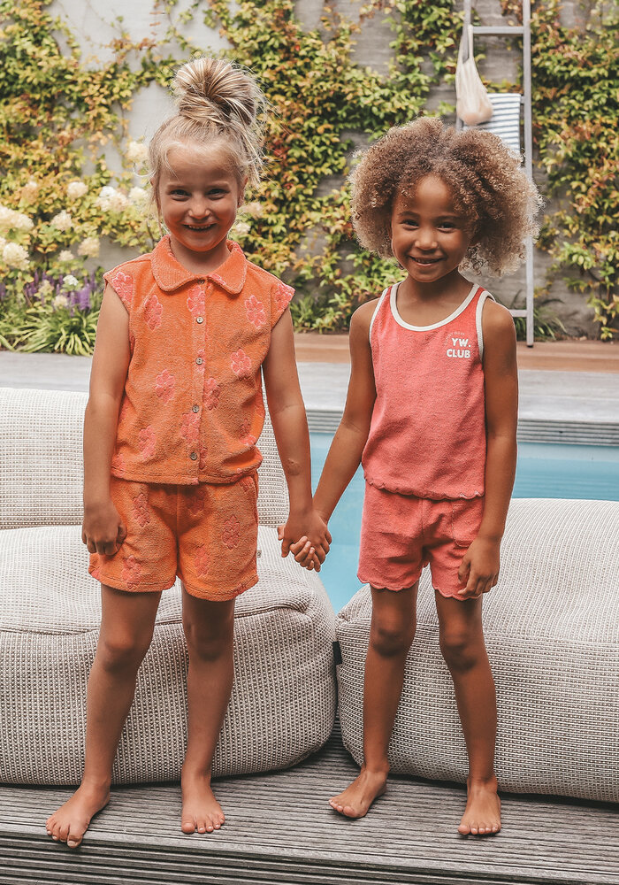 Your Wishes Flower Terry | Shorts Coral