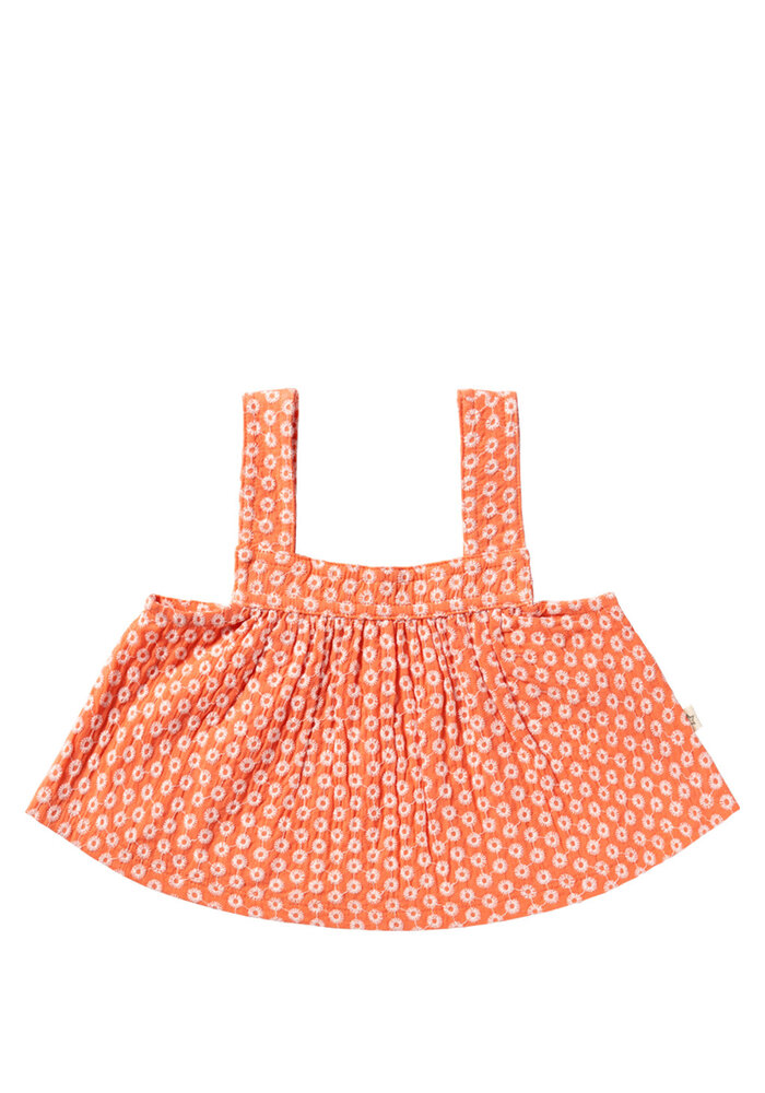 Your Wishes Broderie | Summer Top Coral