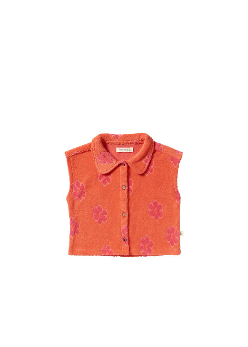 Your Wishes Your Wishes Flower Terry | Summer Vest Coral
