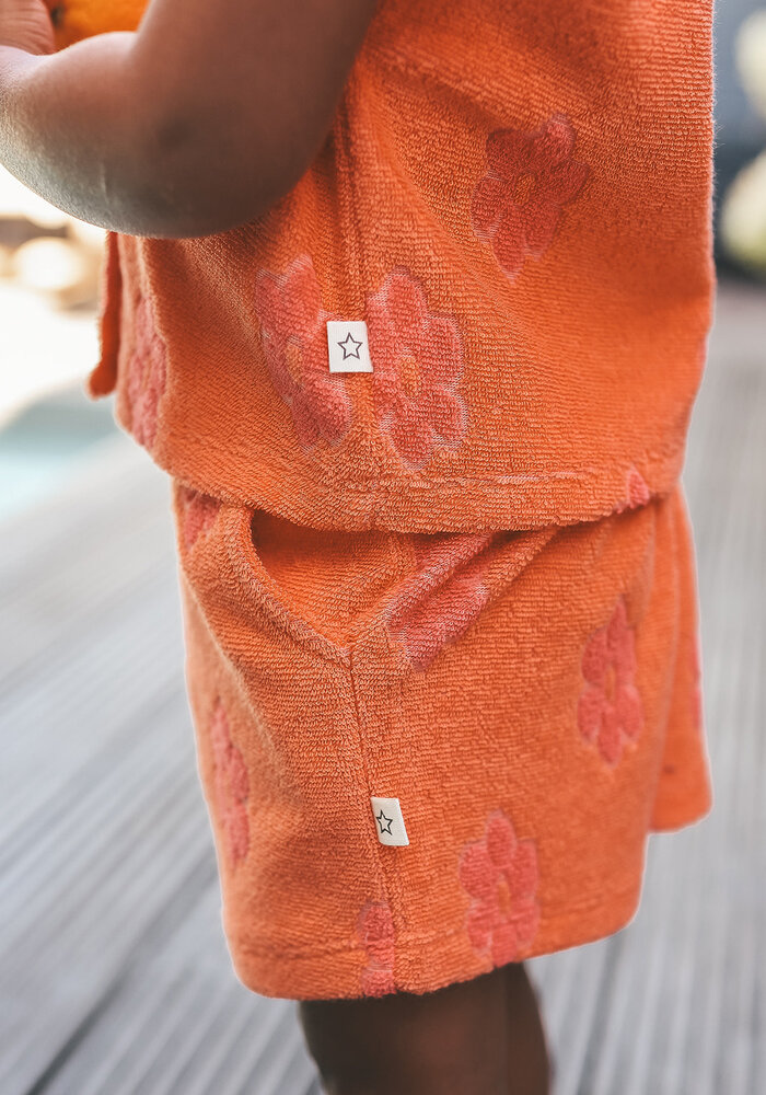 Your Wishes Flower Terry | Summer Vest Coral