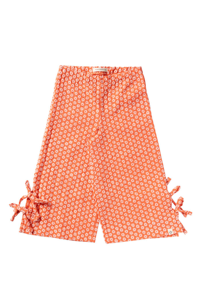 Your Wishes Broderie | Wide Leg Pants Coral
