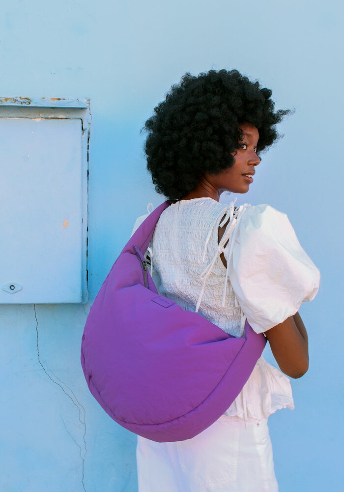 Studio Noos Puffy Crossbody Bag Purple Textured