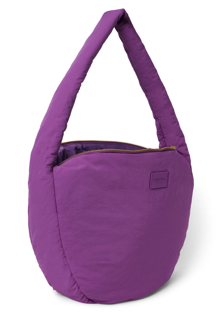 Studio Noos Puffy Crossbody Bag Purple Textured