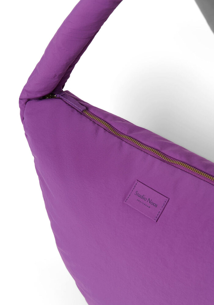 Studio Noos Puffy Crossbody Bag Purple Textured