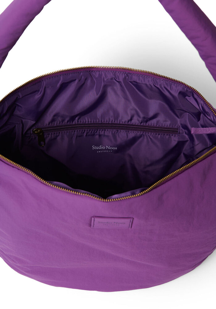 Studio Noos Puffy Crossbody Bag Purple Textured