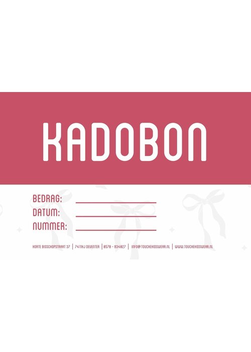 Kadobon 15 euro