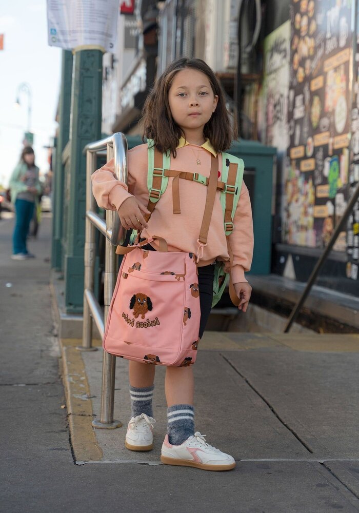 Mini Rodini Heart emb collar sweatshirt Pink