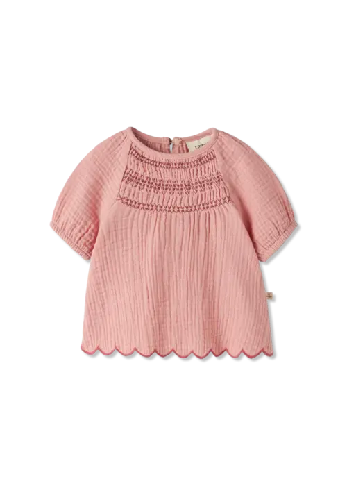 Lil' Atelier Lil' Atelier NBFHIBA SS LOOSE TOP LIL Rose Tan