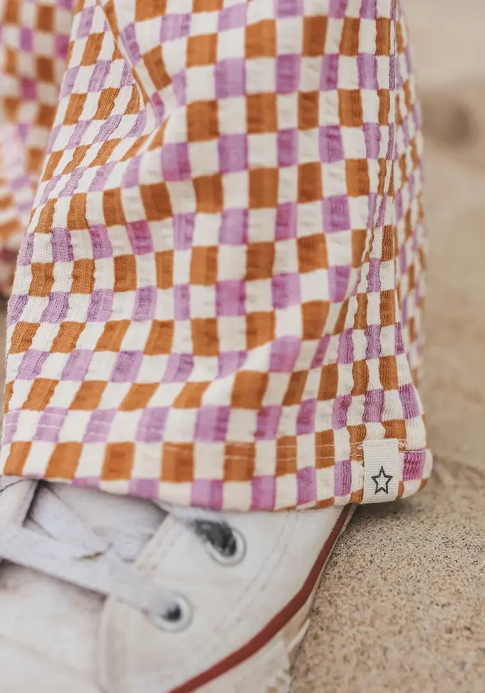 Your Wishes Mini Check | Flared Legging Multicolor