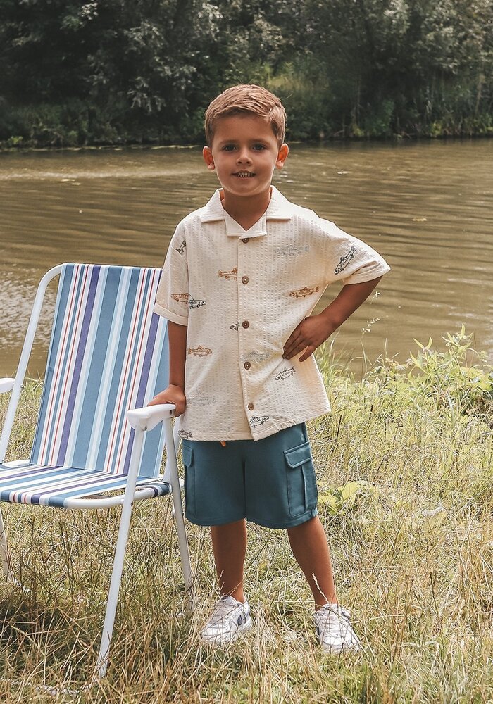 Your Wishes Shark Fish | Loose Shirt White Swan