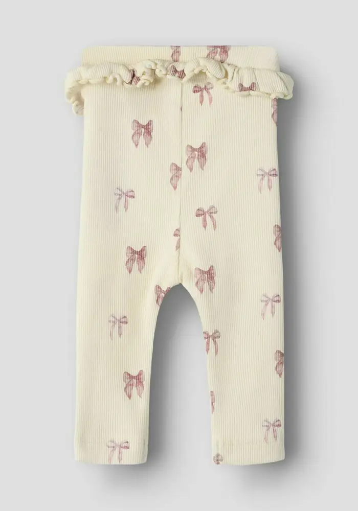 Lil' Atelier NBFGAVO EFI SLIM LEGGING LIL NOOS Turtledove/BOW