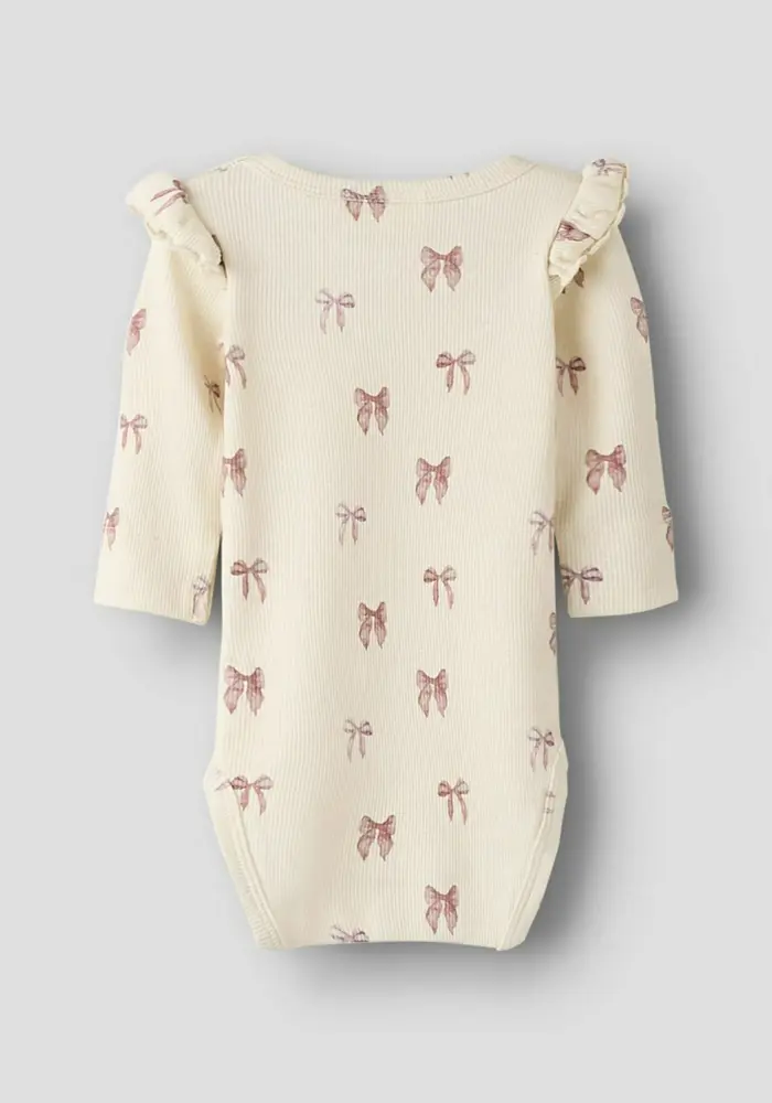 Atelier NBFGAVO EKO LS SLIM BODY LIL NOOS Turtledove/BOW