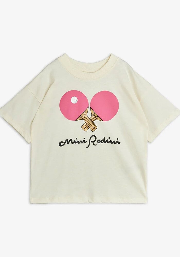 Mini Rodini Table tennis sp ss tee White