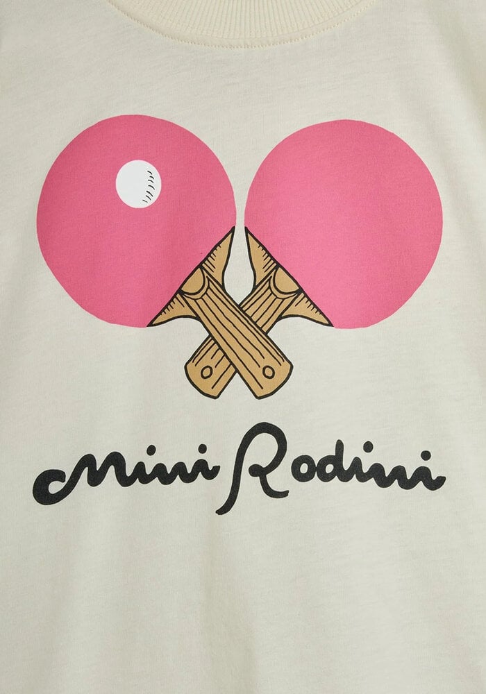 Mini Rodini Table tennis sp ss tee White