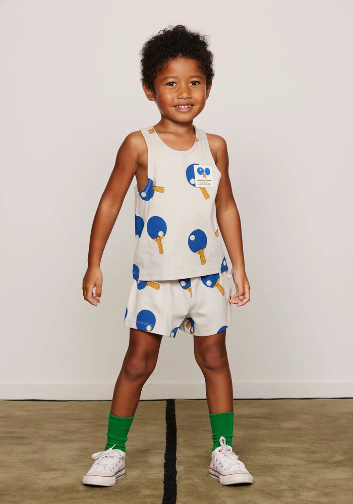 Mini Rodini Table tennis aop shorts Grey