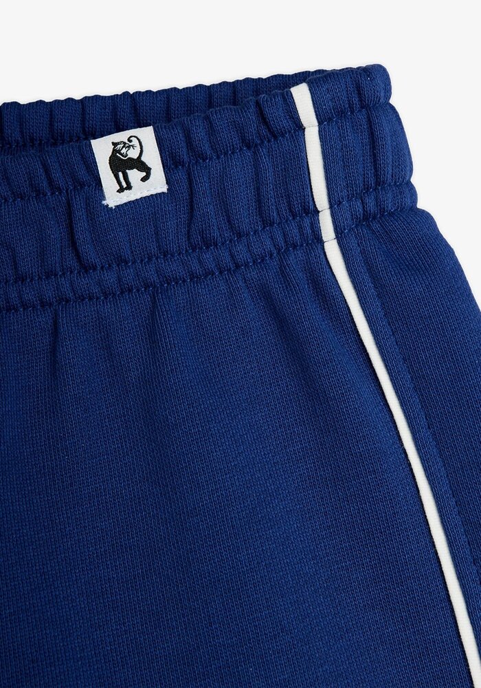 Mini Rodini Plain piping sweatshorts Blue