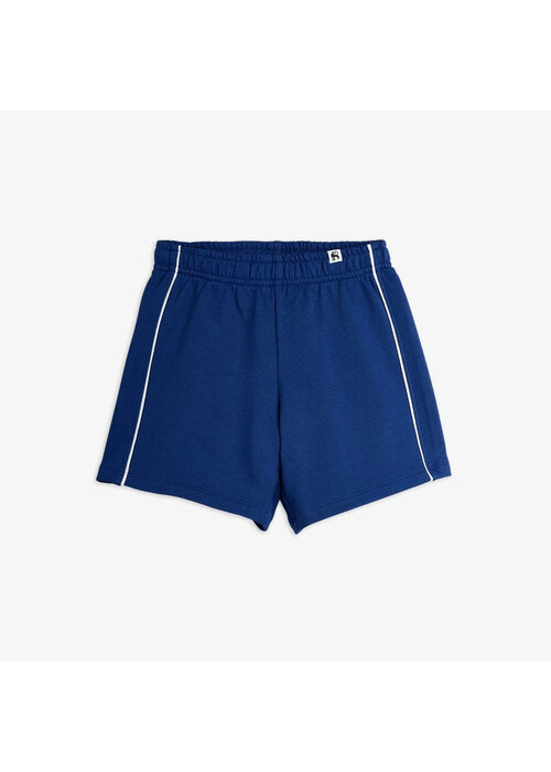 Mini Rodini Mini Rodini Plain piping sweatshorts Blue
