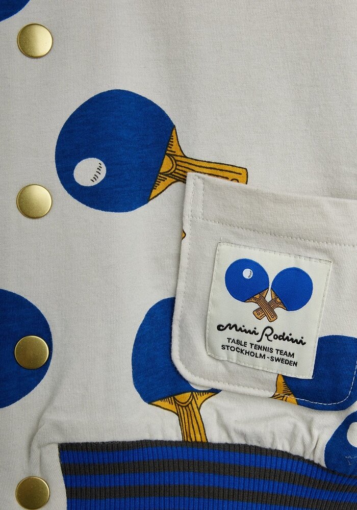 Mini Rodini Table tennis reversible baseball cardigan Multi