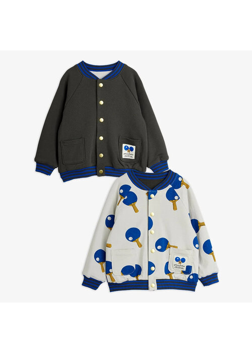 Mini Rodini Mini Rodini Table tennis reversible baseball cardigan Multi