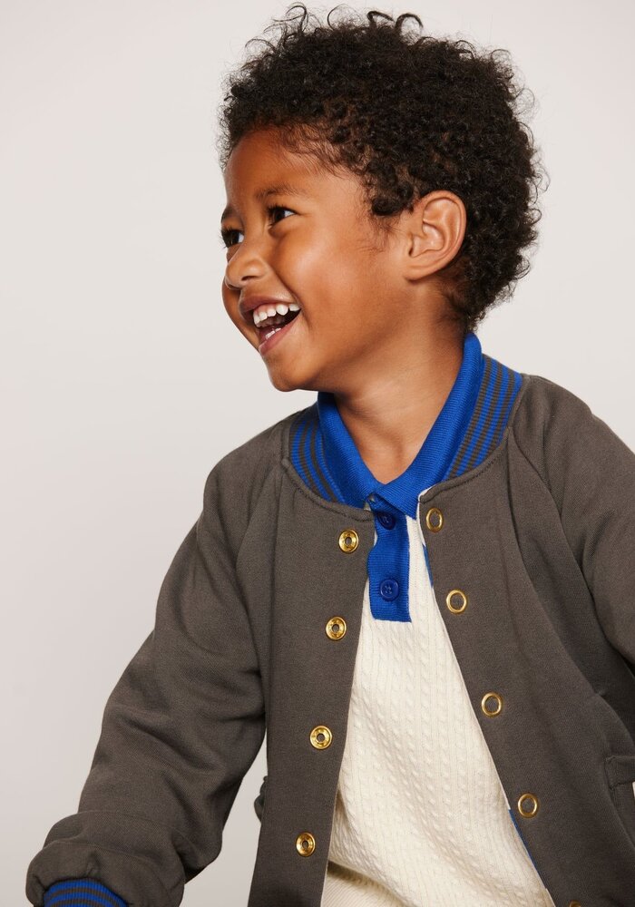 Mini Rodini Table tennis reversible baseball cardigan Multi