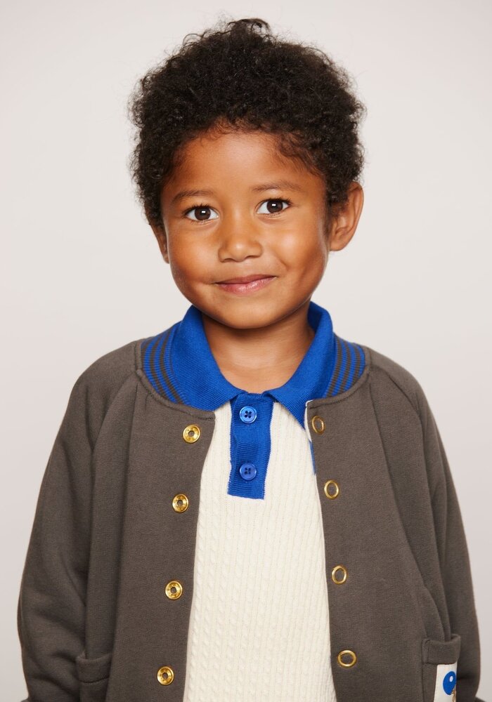 Mini Rodini Table tennis reversible baseball cardigan Multi