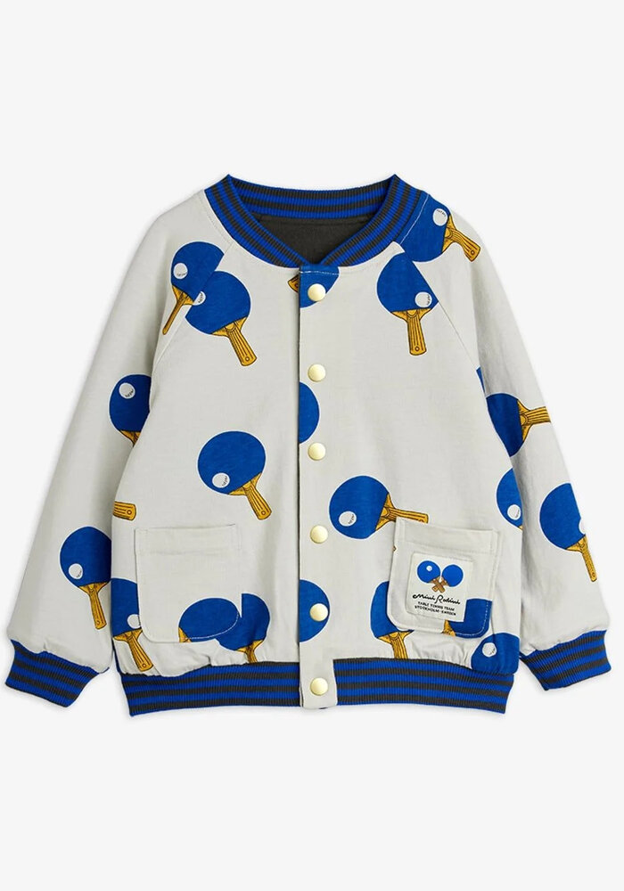Mini Rodini Table tennis reversible baseball cardigan Multi