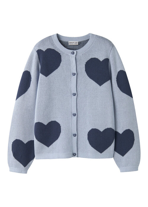 Name it Name It NKFLIANAX LS KNIT CARD Subdued Blue