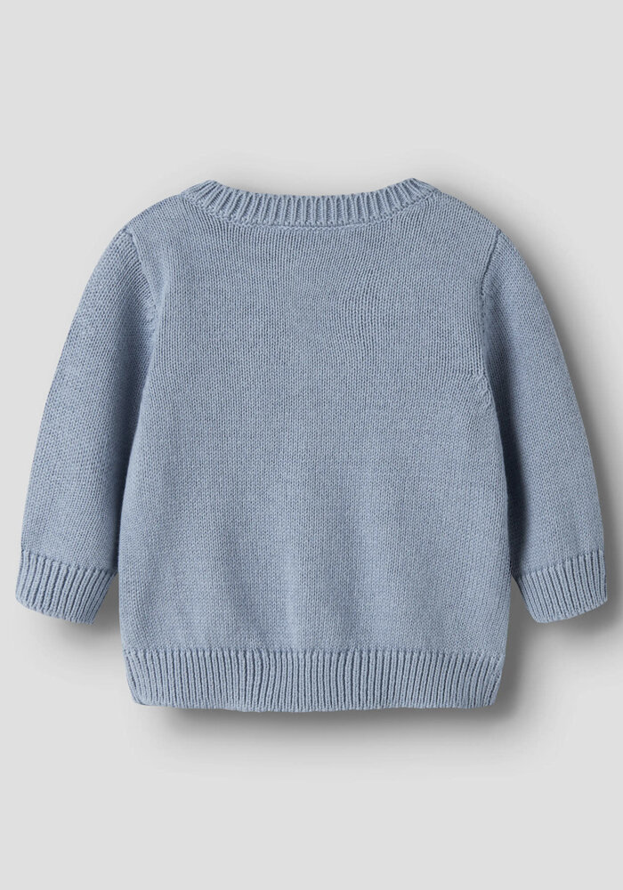 Name It NBMLONDON LS KNIT CARD Ashley Blue TRACTOR