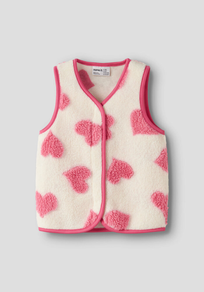 Name It NMFLARA TEDDY VEST Antique White