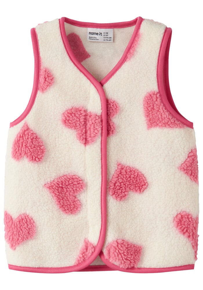 Name It NMFLARA TEDDY VEST Antique White