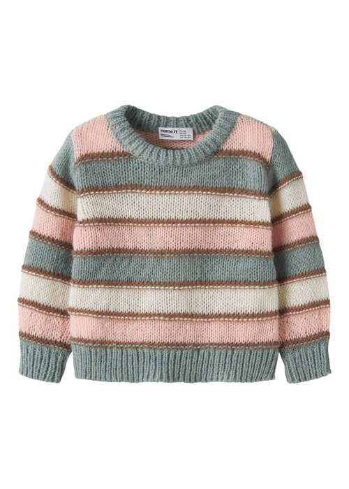 Name it Name It NMFLERNORT LS KNIT Green Milieu