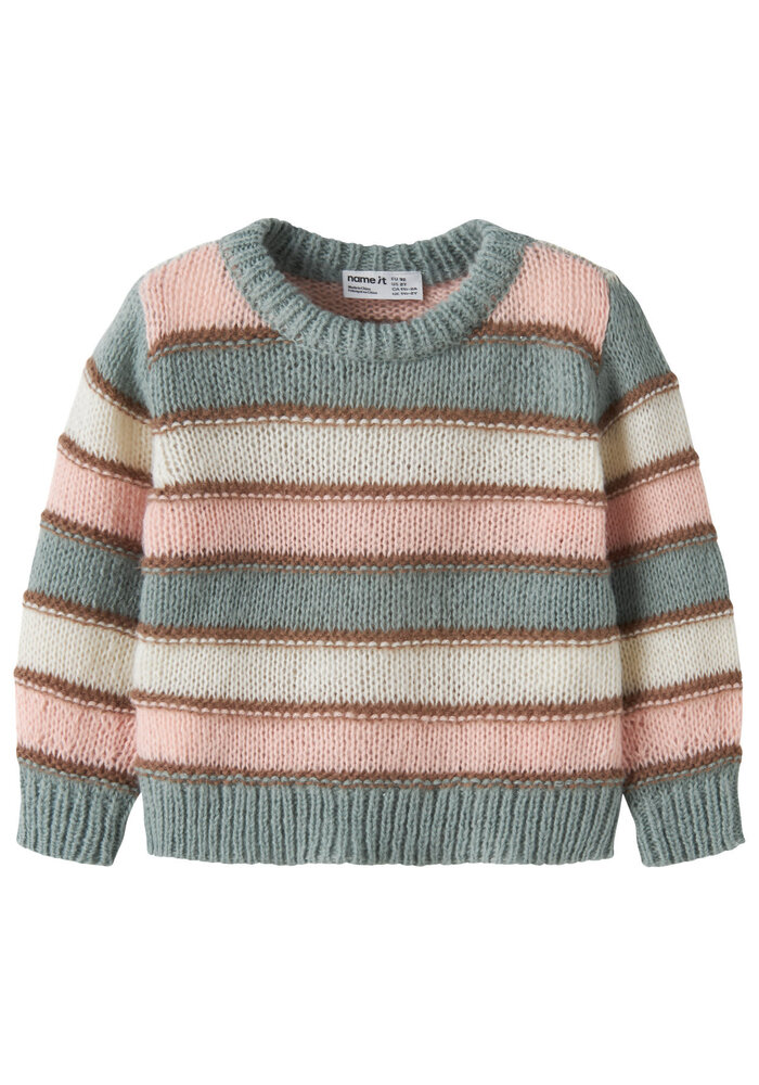 Name It NMFLERNORT LS KNIT Green Milieu