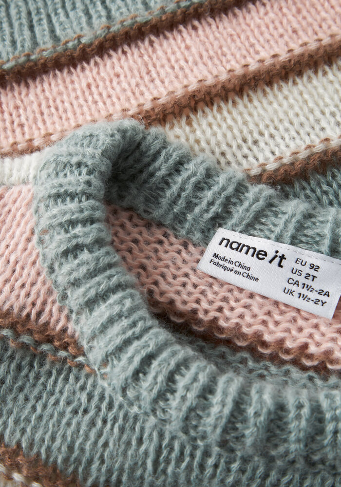 Name It NMFLERNORT LS KNIT Green Milieu