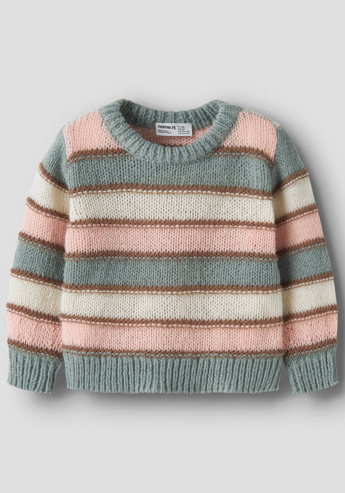 Name It NMFLERNORT LS KNIT Green Milieu